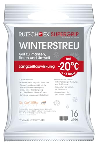 RUTSCH-EX Supergrip 2x16l Winterstreu mit Auftauwirkung salzfrei Streumittel von ROTOPOR