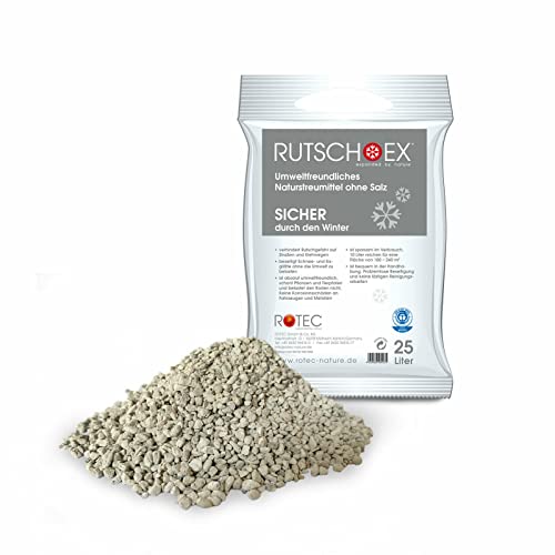 RUTSCH-EX Winterstreu 25LSäcke Naturstreumittel kein Streusalz Streugut Streumittel (2x25L) von ROTOPOR