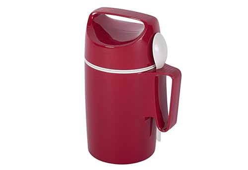 Rotpunkt 850-11-04-0 Isolier-Speisegefäß 850" 0,85 L, Glas, rot, 20 x 10 x 10 cm von ROTPUNKT