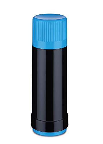 ROTPUNKT Isolierflasche 40 MAX Electric Edition 0,5 l | BPA-frei - gesundes Trinken | Made in Germany | Warm + Kalthaltung | Black/Electric Kingfisher von ROTPUNKT