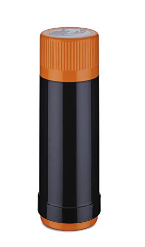 ROTPUNKT Isolierflasche 40 MAX Electric Edition 0,75 l | BPA-frei - gesundes Trinken | Made in Germany | Warm + Kalthaltung | Black/Electric Clementine von ROTPUNKT