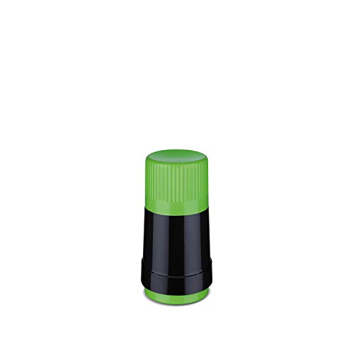ROTPUNKT Isolierflasche 40 MAX Electric Edition | BPA-frei - gesundes trinken | Made in Germany | Warm + Kalthaltung (250 ml, black/electric grashopper) von ROTPUNKT