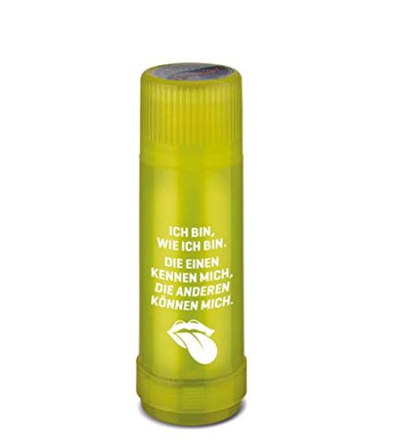 ROTPUNKT Isolierflasche 40 MAX Motto Ich Bin, wie ich Bin | BPA-frei - gesundes Trinken | Made in Germany | Warm + Kalthaltung (Glossy Canary, 750 ml) von ROTPUNKT