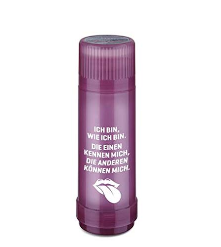 ROTPUNKT Isolierflasche 40 MAX Motto Ich Bin, wie ich Bin | BPA-frei - gesundes Trinken | Made in Germany | Warm + Kalthaltung (Glossy korund, 750 ml) von ROTPUNKT