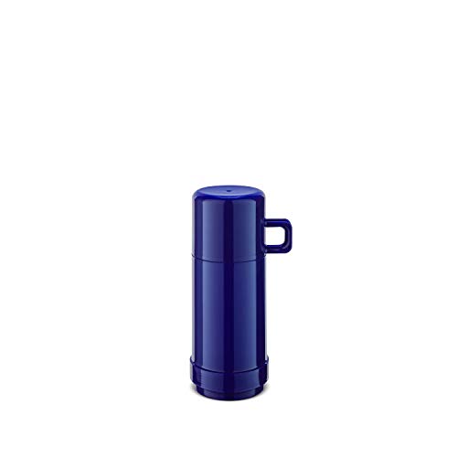 ROTPUNKT Isolierflasche 60 JESPER 0,25 l | Zweifunktions-Drehverschluss | BPA Frei - gesundes Trinken | Made in Germany | Warm + Kalthaltung | Glaseinsatz | hyperblue von ROTPUNKT