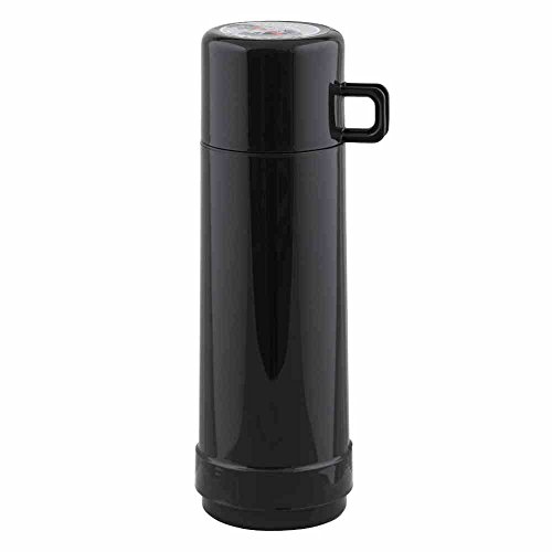 ROTPUNKT Isolierflasche 0,75 L mit integriertem Becher - Hochwertige Isolierkanne Made in Germany I Bis zu 24 h heiß & 36 h kalt (Jesper 60, Slate Grey) von ROTPUNKT