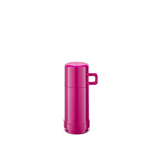 ROTPUNKT Isolierflasche 60 JESPER 0,25 l | Zweifunktions-Drehverschluss | BPA Frei- gesundes trinken | Made in Germany | Warm + Kalthaltung | Glaseinsatz | raspberry von ROTPUNKT