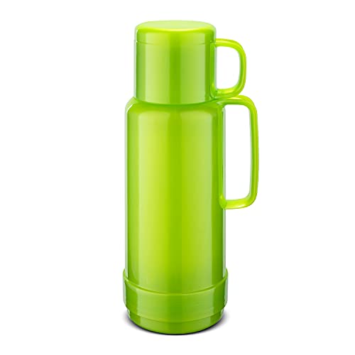 ROTPUNKT Isolierflasche 80 Andreas 1,0 l | Zweifunktions-Drehverschluss | BPA Frei- gesundes Trinken | Made in Germany | Warm + Kalthaltung | Glaseinsatz | Shiny pear von ROTPUNKT