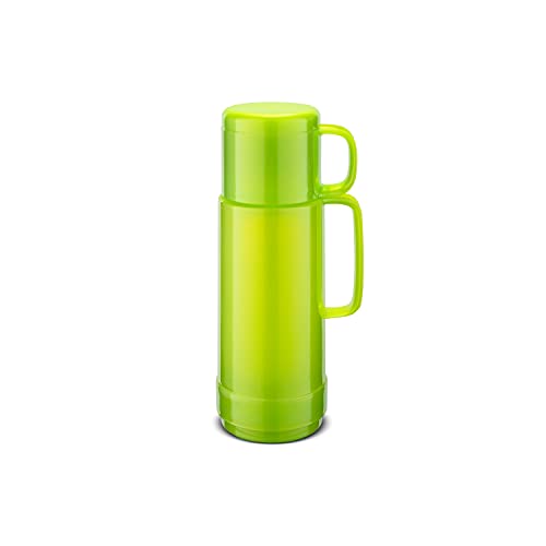 ROTPUNKT Isolierflasche 80 ANDREAS 0,5 l | Zweifunktions-Drehverschluss | BPA Frei- gesundes trinken | Made in Germany | Warm + Kalthaltung | Glaseinsatz | shiny pear von ROTPUNKT