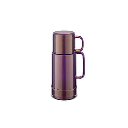 ROTPUNKT Isolierflasche 80 Andreas 0,25 l | Zweifunktions-Drehverschluss | BPA Frei- gesundes Trinken | Made in Germany | Warm + Kalthaltung | Glaseinsatz | Shiny Amethyst von ROTPUNKT