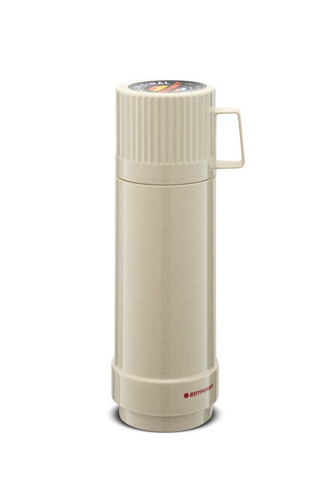 ROTPUNKT Isolierflasche Thermoflasche JESPER I 0,5 Liter Glaseinsatz I premium I 24 Std warm, BPA-Frei von ROTPUNKT