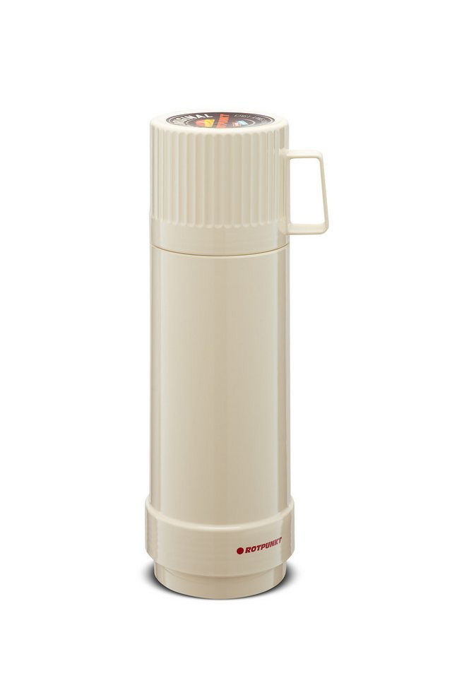 ROTPUNKT Isolierflasche Thermoflasche JESPER I 0,5 Liter Glaseinsatz I premium I 24 Std warm, BPA-Frei von ROTPUNKT