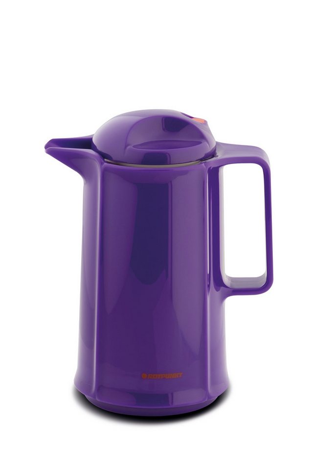ROTPUNKT Isolierkanne 0,5 Liter 460 Glaseinsatz I hochwertig I langlebig I 24 Std heiß, (Kaffeekanne I Teekanne), robust und auslaufsicher von ROTPUNKT
