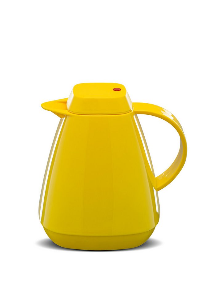 ROTPUNKT Isolierkanne 1,0 Liter 650 Glaseinsatz I hochwertig I Thermokanne I 24 Std heiß, (Kaffeekanne I Teekanne), robust und auslaufsicher von ROTPUNKT