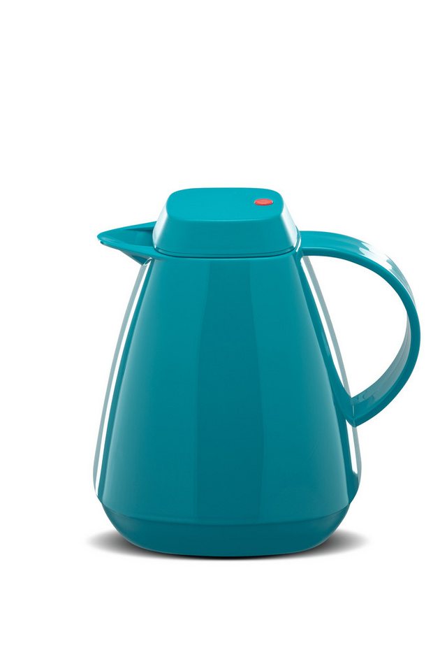 ROTPUNKT Isolierkanne 1,0 Liter 650 Glaseinsatz I hochwertig I Thermokanne I 24 Std heiß, (Kaffeekanne I Teekanne), robust und auslaufsicher von ROTPUNKT