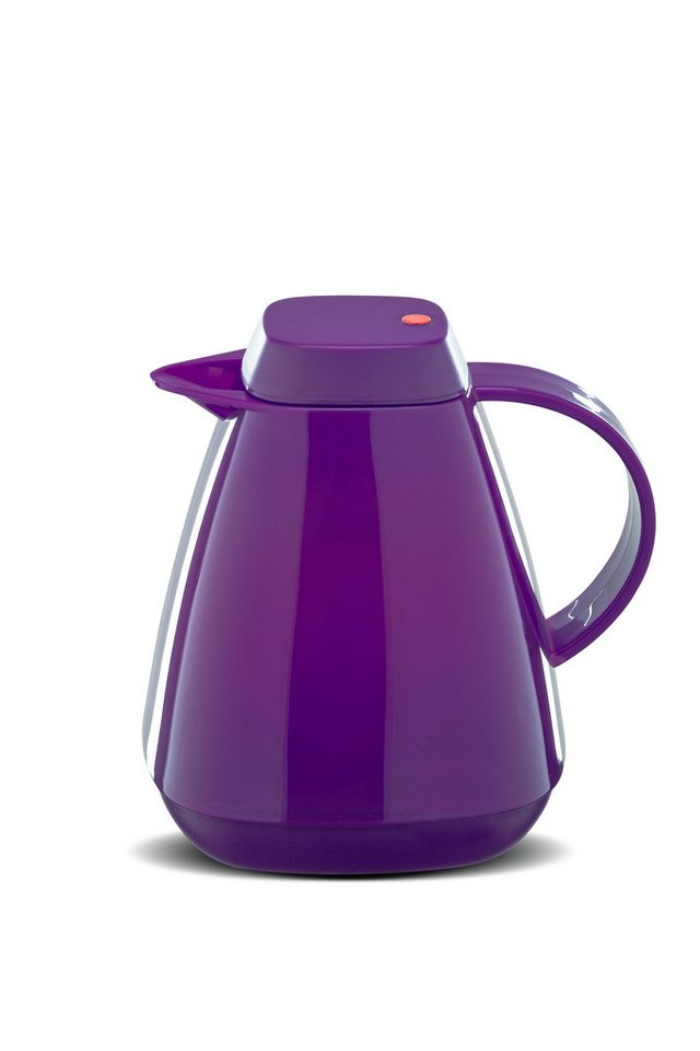 ROTPUNKT Isolierkanne 1,0 Liter 650 Glaseinsatz I hochwertig I Thermokanne I 24 Std heiß, (Kaffeekanne I Teekanne), robust und auslaufsicher von ROTPUNKT