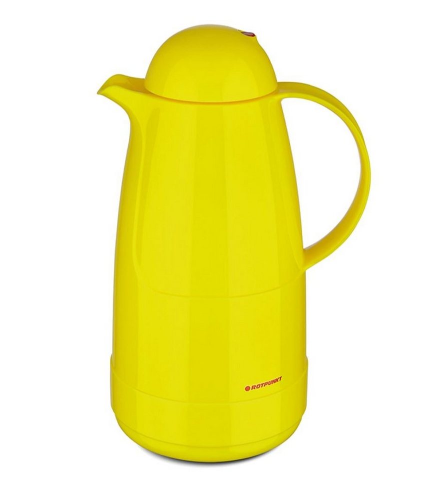 ROTPUNKT Isolierkanne 1,5 Liter 215 Glaseinsatz I BPA-Frei I, 1,5 l, (Kaffeekanne I Teekanne), Rosalin-Glas (extra lange Isolierung) von ROTPUNKT