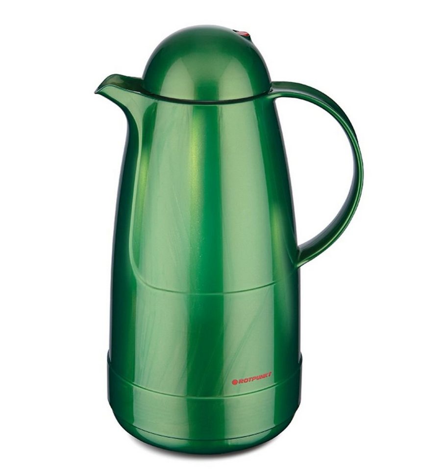 ROTPUNKT Isolierkanne 1,5 Liter 215 Glaseinsatz I BPA-Frei I, 1,5 l, (Kaffeekanne I Teekanne), Rosalin-Glas (extra lange Isolierung) von ROTPUNKT