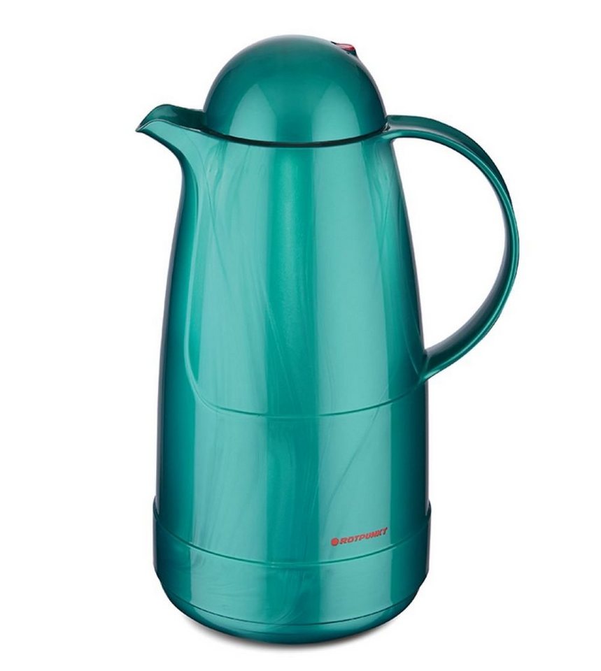 ROTPUNKT Isolierkanne 1,5 Liter 215 Glaseinsatz I BPA-Frei I, 1,5 l, (Kaffeekanne I Teekanne), Rosalin-Glas (extra lange Isolierung) von ROTPUNKT