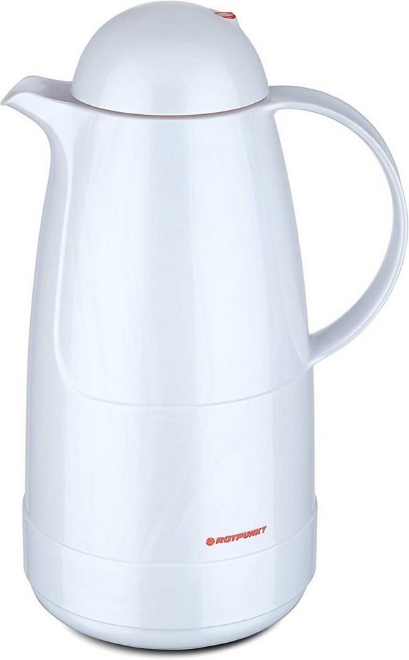 ROTPUNKT Isolierkanne 1,5 Liter 215 Glaseinsatz I BPA-Frei I, 1,5 l, (Kaffeekanne I Teekanne), Rosalin-Glas (extra lange Isolierung) von ROTPUNKT