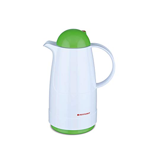 ROTPUNKT Isolierkanne 200 Christine 0,5 l | Zweifunktions-Drehverschluss | BPA Frei- gesundes Trinken | Made in Germany | Warm+Kalthaltung | Polar/Electric Grashopper von ROTPUNKT