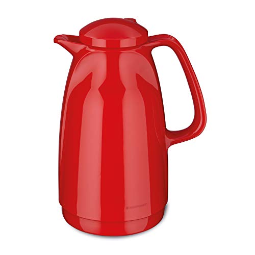 ROTPUNKT Isolierkanne 227 Bella 1,5 l | Zweifunktions-Drehverschluss | BPA-frei - gesundes Trinken | Made in Germany | Warm + Kalthaltung | Glaseinsatz von ROTPUNKT