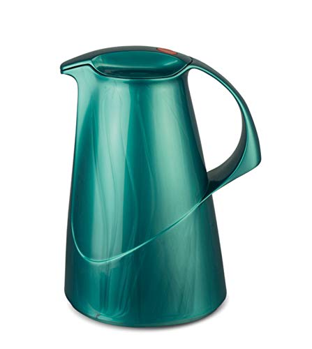 ROTPUNKT Isolierkanne 260 STEPHANIE 1,0 l | Zweifunktions-Drehverschluss | BPA Frei- gesundes trinken | Made in Germany | Warm + Kalthaltung | Glaseinsatz | shiny hummingbird von ROTPUNKT