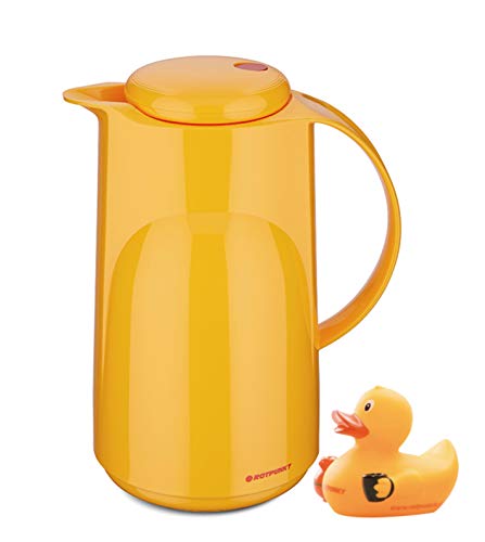 ROTPUNKT Isolierkanne 300 Marla 1,0 l | Zweifunktions-Drehverschluss | BPA Frei- gesundes Trinken | Made in Germany | Warm + Kalthaltung | Glaseinsatz | rubberduck ROTPUNKT Isolierkanne 300 Marla 1,0 l | Zweifunktions-Drehverschluss | BPA Frei- gesundes Trinken | Made in Germany | Warm + Kalthaltung | Glaseinsatz | rubberduck von ROTPUNKT