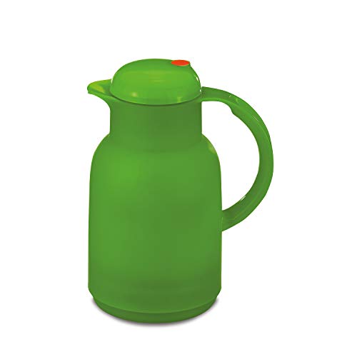 ROTPUNKT Isolierkanne 470 Astrid 1,0 l | Zweifunktions-Drehverschluss | BPA-frei - gesundes Trinken | Made in Germany | Warm + Kalthaltung | Glaseinsatz | Frozen Apple von ROTPUNKT
