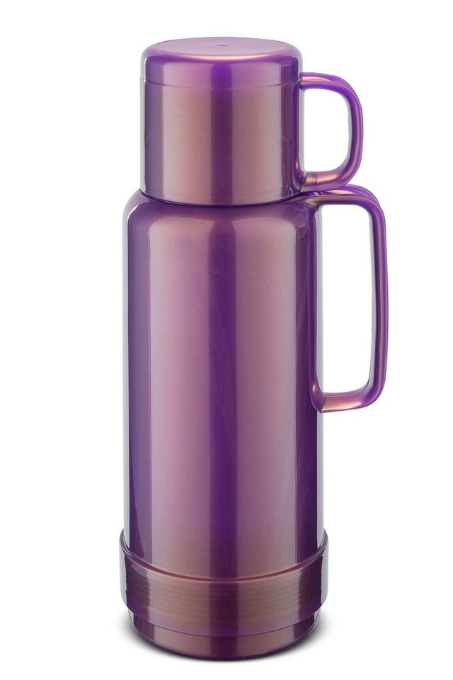 ROTPUNKT Isolierkanne Premium Thermoflasche 0,75 Liter I Glaseinsatz I voller Geschmack 80, 0.75 l, Glaskolben aus doppelwandigem Rosalin-Glas von ROTPUNKT