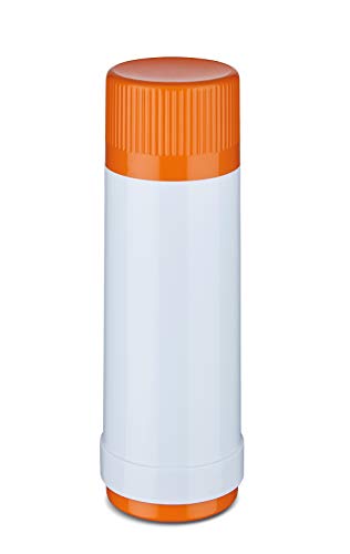 ROTPUNKT Isolierflasche 40 MAX Electric Edition 0,75 l | BPA-frei - gesundes Trinken | Made in Germany | Warm + Kalthaltung | Polar/Electric Clementine von ROTPUNKT