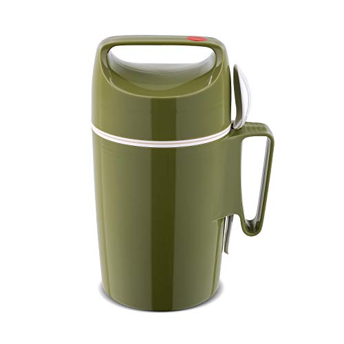 Rotpunkt 850 Speisegefäß 0,85 Liter, Olive, Kunststoff, Grün, 12,1 x 12,1 x 25,7 cm von ROTPUNKT