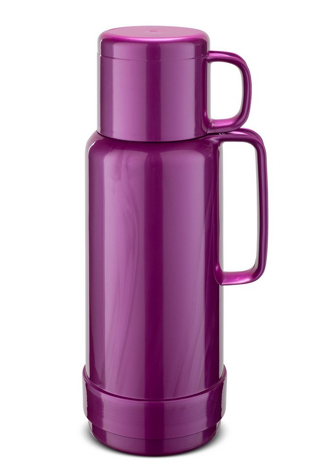 ROTPUNKT Thermoflasche Thermoflasche 1,0 Liter I 80 Glaseinsatz I hochwertig I 24 Std warm, doppelwandiger Glaseinsatz von ROTPUNKT