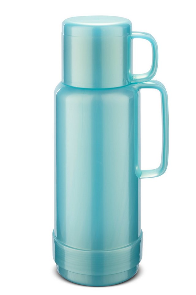 ROTPUNKT Thermoflasche Thermoflasche 1,0 Liter I 80 Glaseinsatz I hochwertig I 24 Std warm, doppelwandiger Glaseinsatz von ROTPUNKT