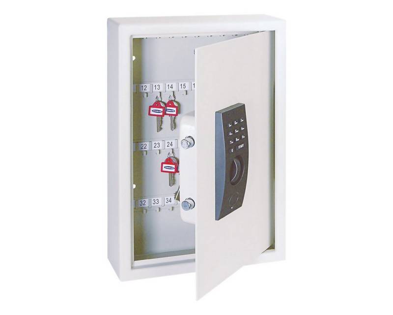 ROTTNER Schlüsselkasten Keytronic 48, mit Elektronikschloss und 48 Schlüsselanhängern von ROTTNER