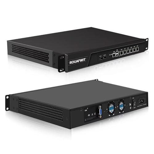 ROUAFWIT Firewall, 19 Inch 1U Rackmount, OPNsense, Network Appliance, i7-3520M, 2 x SFP+ 82599es 10Gbe/6 i226V Lan/2USB/COM/VGA/SIM, DDR3 8G RAM 256G SSD ROUAFWIT Firewall, 19 Inch 1U Rackmount, OPNsense, Network Appliance, i7-3520M, 2 x SFP+ 82599es 10Gbe/6 i226V Lan/2USB/COM/VGA/SIM, DDR3 8G RAM 256G SSD von ROUAFWIT