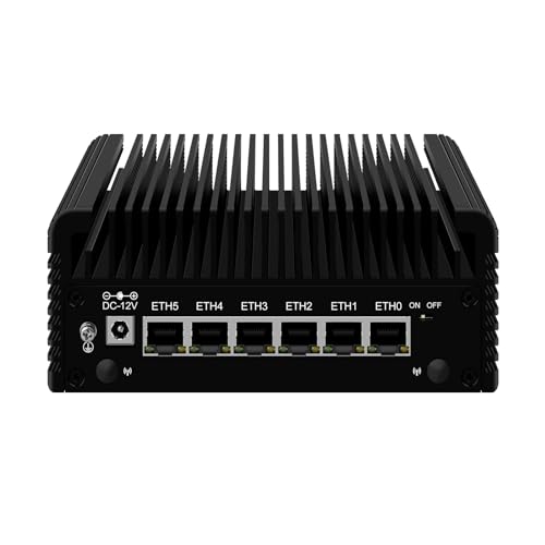 ROUAFWIT Micro Firewall N100 12TH Gen Fanless Mini PC, DDR5 8GB RAM 128GB SSD Router Appliance Computer, Support Windows, OPNsense, 6 x 2.5Gbe i226-V Ethernet, TF, Type C, AES-NI ROUAFWIT Micro Firewall N100 12TH Gen Fanless Mini PC, DDR5 8GB RAM 128GB SSD Router Appliance Computer, Support Windows, OPNsense, 6 x 2.5Gbe i226-V Ethernet, TF, Type C, AES-NI von ROUAFWIT