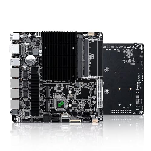 ROUAFWIT NAS Motherboard Celeron J4125, 4 x SATA3.0, 2 x M.2 NVMe, 2 x DDR4, 17x17 Mini-TX NAS Board, 4 x I226v 2.5 Gigabit Ethernet, Micro Gerät NAS Board, Barebone ROUAFWIT NAS Motherboard Celeron J4125, 4 x SATA3.0, 2 x M.2 NVMe, 2 x DDR4, 17x17 Mini-TX NAS Board, 4 x I226v 2.5 Gigabit Ethernet, Micro Gerät NAS Board, Barebone von ROUAFWIT