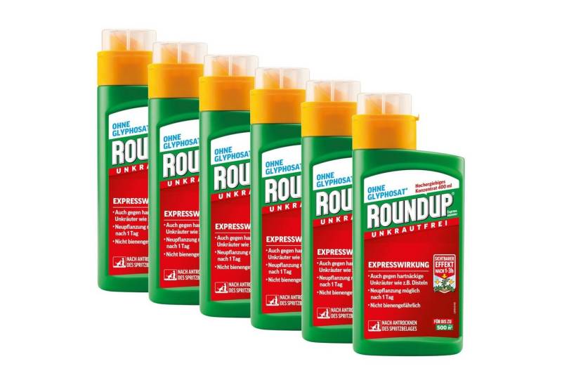 ROUNDUP Unkrautbekämpfungsmittel Express Konzentrat - 6x 400 ml von ROUNDUP