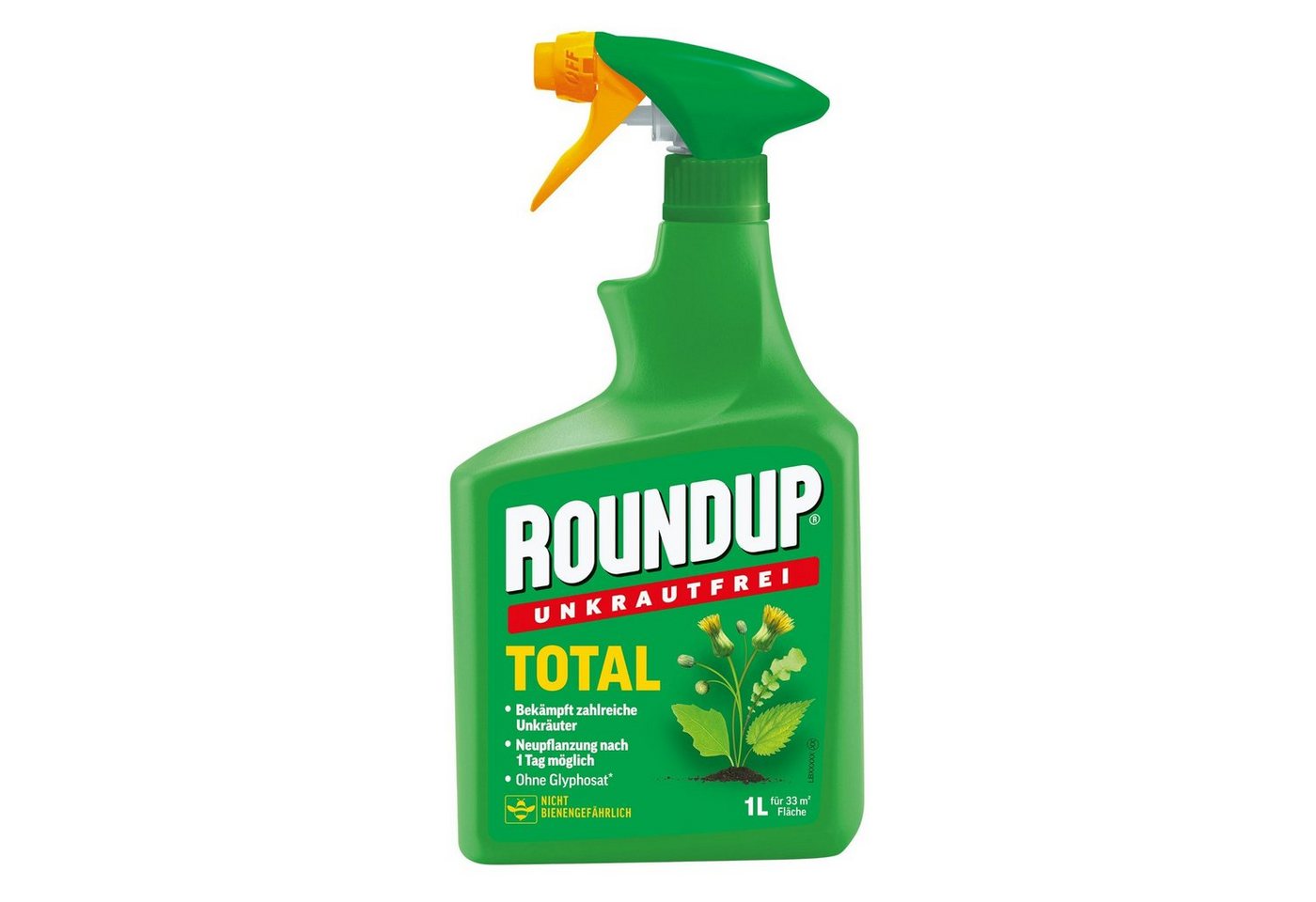 ROUNDUP Unkrautbekämpfungsmittel Unkrautfrei Total - 1 Liter von ROUNDUP