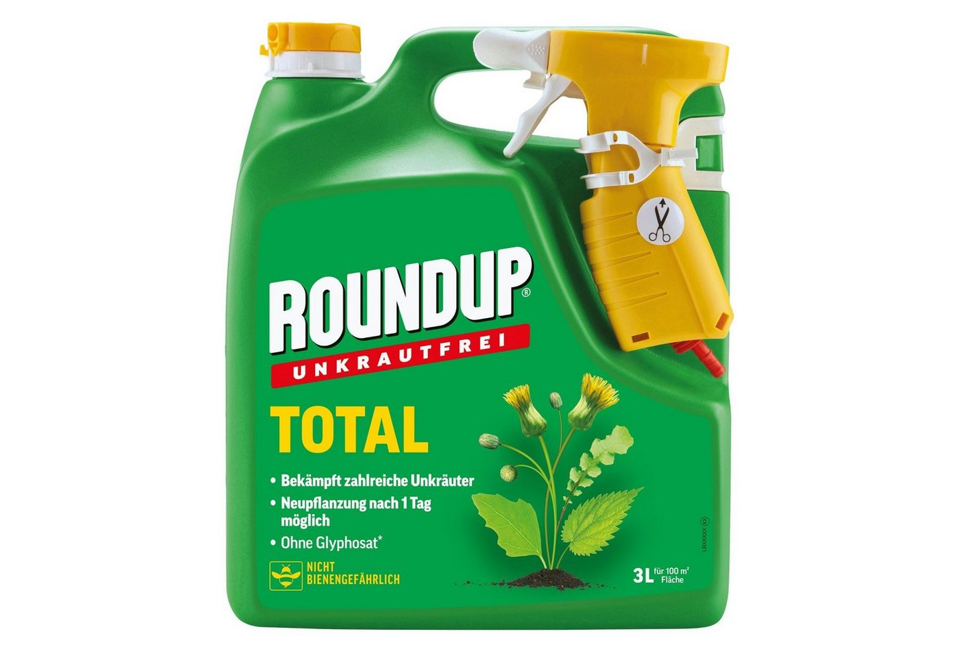 ROUNDUP Unkrautbekämpfungsmittel Unkrautfrei Total - 3 Liter von ROUNDUP