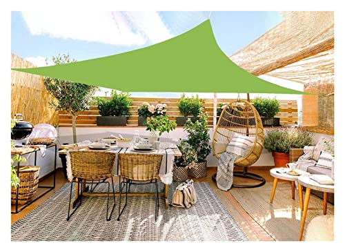 Sonnensegel Rechteckige, wasserdichte Sonnensegel-Markise, Polyester, UV-Strahlenschutzbeständig, for Terrasse, Außenterrasse, Garten (Color : Green, Size : 1.8x2m) von ROUYA