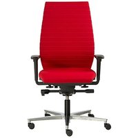 ROVO CHAIR Bürostuhl Rovo R12 Stoff rot, Gestell alu von ROVO CHAIR