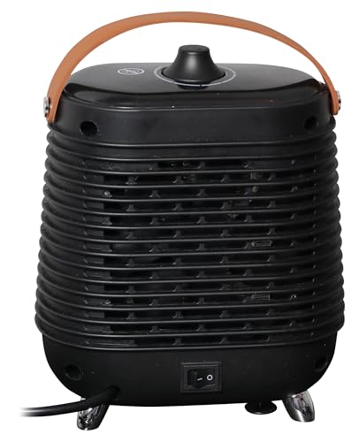 ROWI 1 03 03 0409 Keramik-Heizlüfter HKH 1500/1/1 Retro 45m³ Schwarz von Rowi