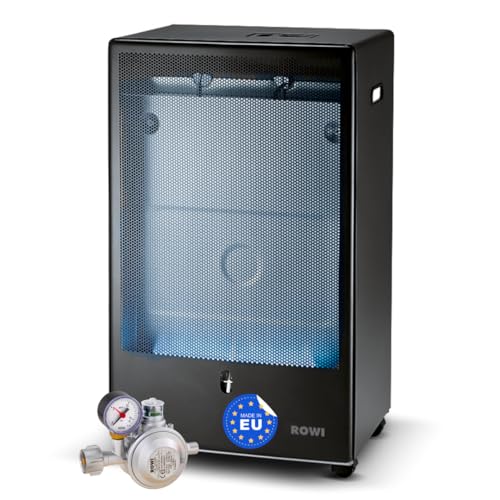 ROWI Gas-Heizofen HGO 4200/1 BF Pro Premium+ inkl. doppeltem Druckregler I Geeignet für Innen- & Außenbereich und Gewerbe I Einfacher Transport/Made in Europe [Energieklasse A] von Rowi