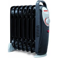 Rowi - lradiator 7 Rippen hor 800/7/2 Mini schwarz Ölheizgerät Elektroheizung von ROWI
