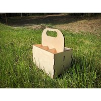 6Er Pack Bierkiste Aus Holz, Tragbare Bierkiste, Geschenk Für Ihn von ROWLworkshop