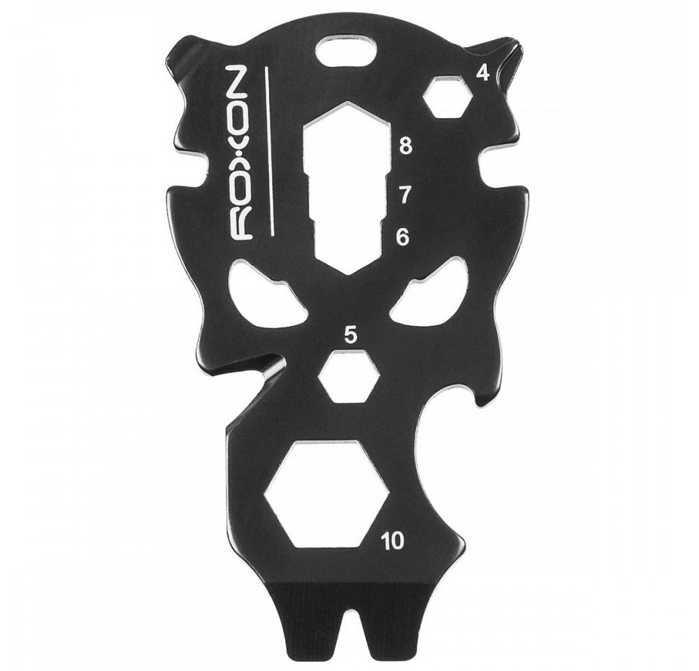 ROXON Multitool Multitool, 9 in 1, schwarz, kompaktes Werkzeug in Totenkopf-Optik von ROXON