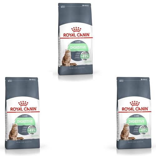 ROYAL CANIN Digestive Care | 3er Pack | 3 x 400 g | Trockenfutter für ausgewachsene Katzen | Empfohlen zur Unterstützung Einer gesunden Verdauung | Verlangsamte Nahrungsaufnahme von ROYAL CANIN