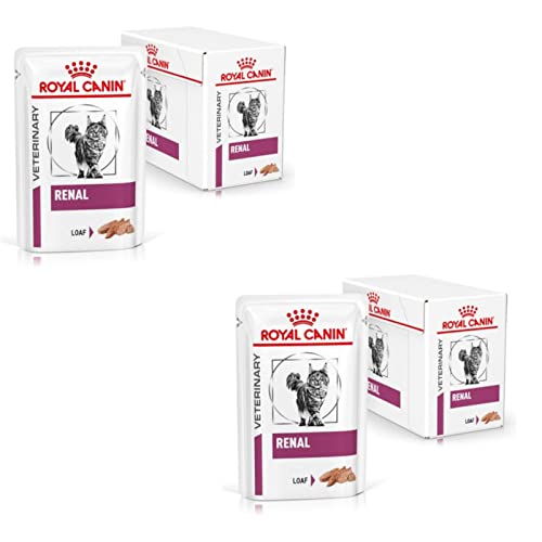 Royal Canin Renal Mousse für Katzen | Doppelpack | 2 x 12 x 85 g | Diät-Alleinfuttermittel für ausgewachsene Katzen mit Nierenproblemen | Mit niedrigem Phosphorgehalt von ROYAL CANIN